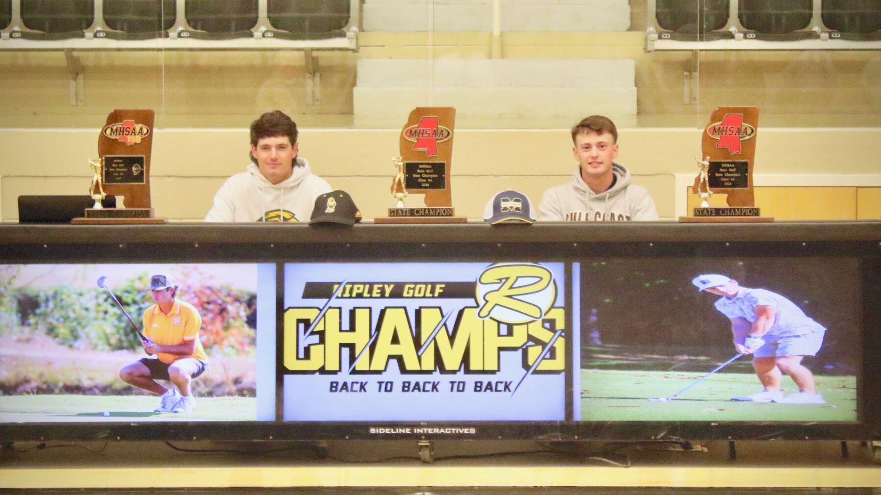 Four Ripley senior athletes sign collegiate scholarships